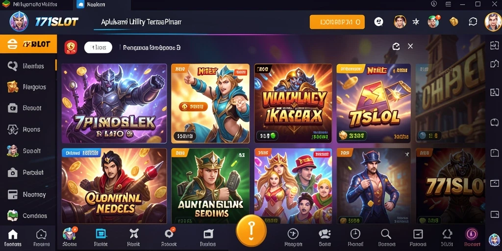 Tampilan antarmuka dan fitur utama 171SLOT yang intuitif.