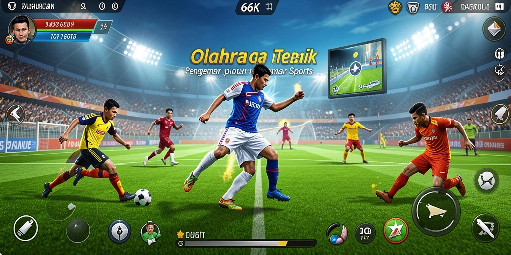Tangkapan layar menampilkan aksi gameplay seru di 66K.