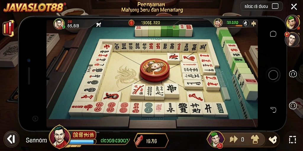 Screenshot gameplay JAVASLOT88 menampilkan suasana menantang Mahjong.