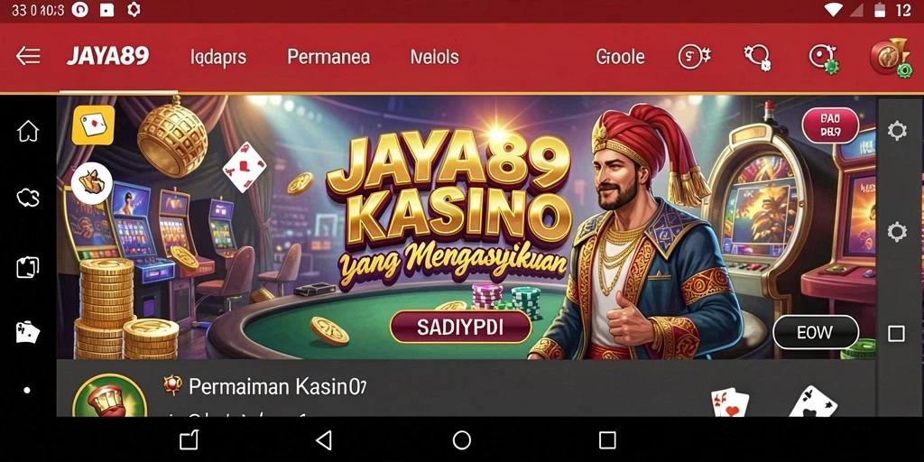 Tampilan gameplay menarik dari JAYA89 yang penuh warna dan seru.