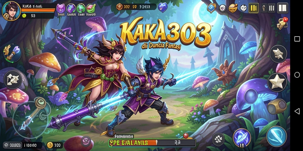 Tampilan gameplay KAKA303 dengan suasana petualangan yang menengangkan.