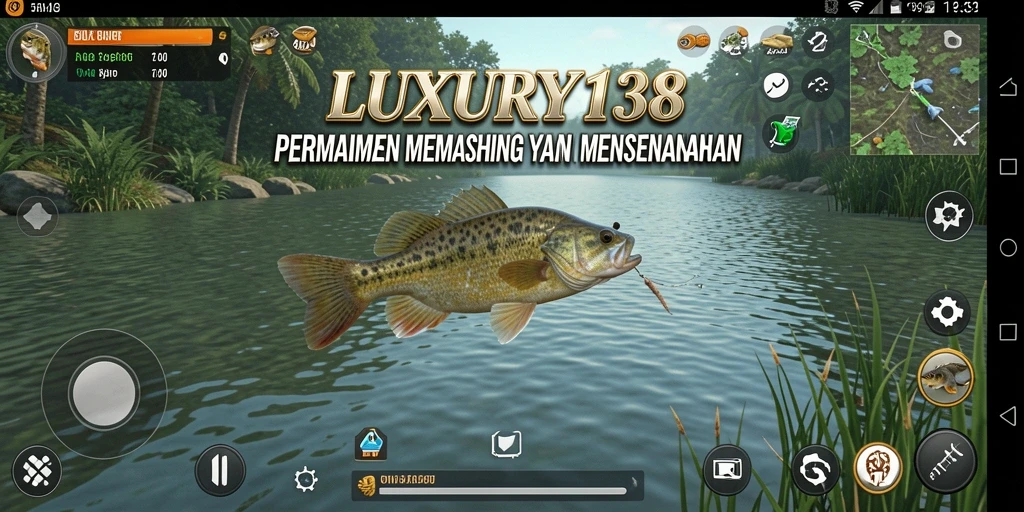 Gameplay seru memancing di dalam LUXURY138 dengan berbagai lokasi indah.