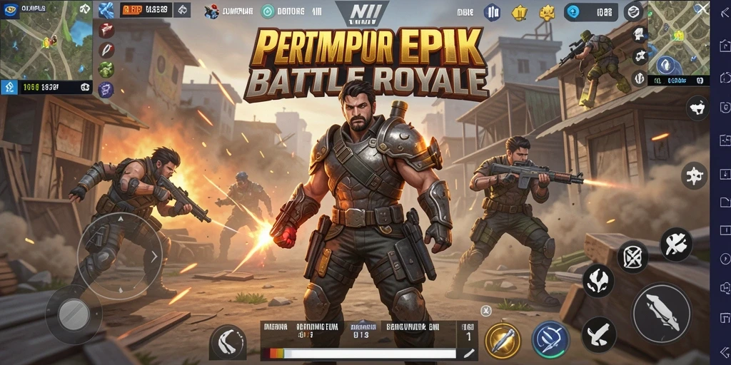 Screenshot OLYMPUS88 menampilkan aksi seru dalam pertempuran Battle Royale.