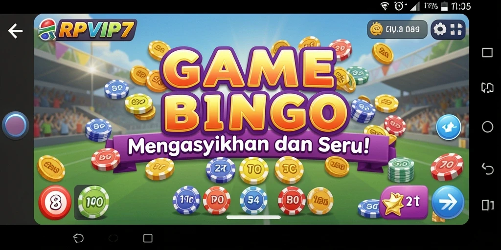 Tampilan screenshot game Bingo RPVIP7 yang menegangkan dan seru.