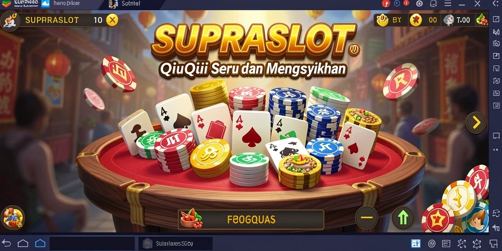Tangkapan layar gameplay seru QiuQiu di SUPRASLOT.