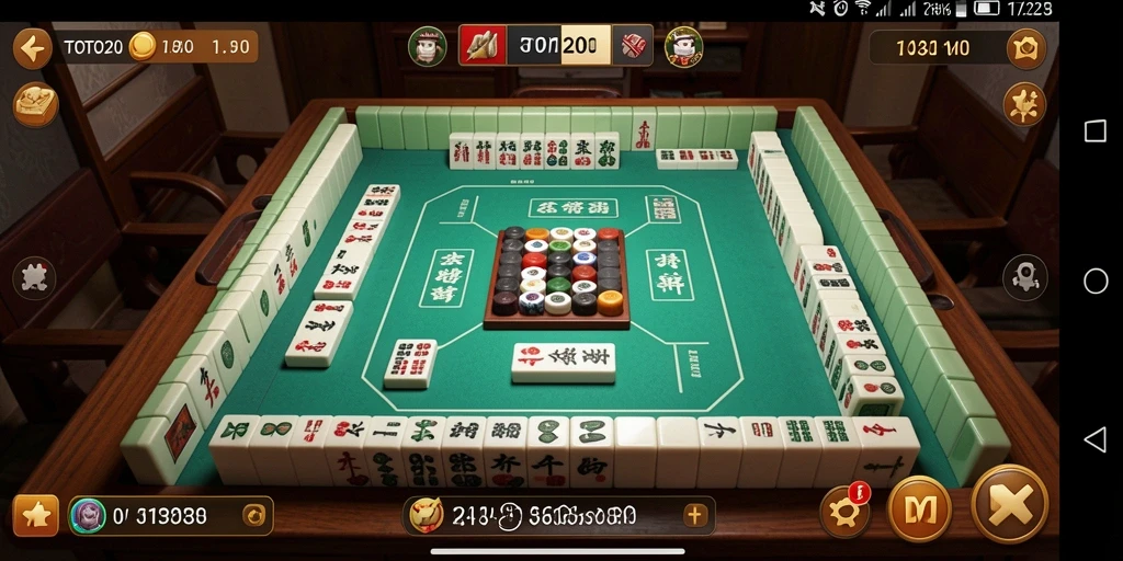Gameplay seru dalam TOTO20 menampilkan ubin Mahjong yang menarik.