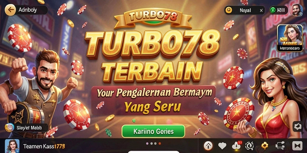 Tampilan menarik dari gameplay TURBO78 yang kaya akan fitur kasino.