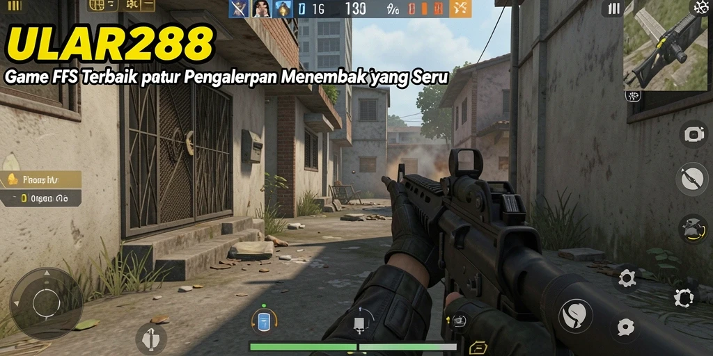 Tampilan gameplay seru di ULAR288 dengan aksi menembak intens.
