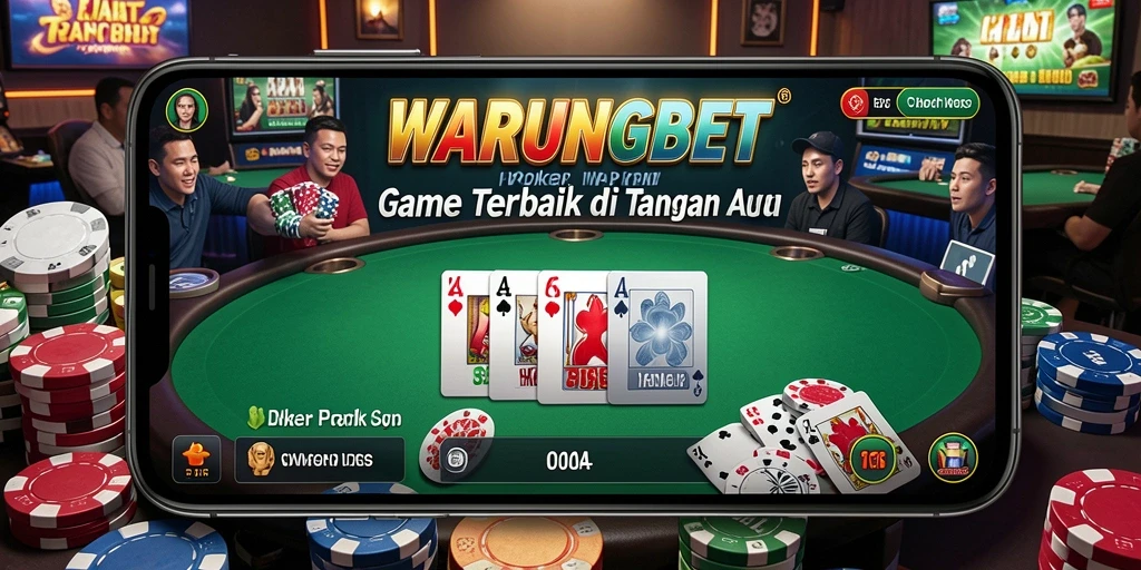 Tampilan menarik saat bermain Poker di WARUNGBET.