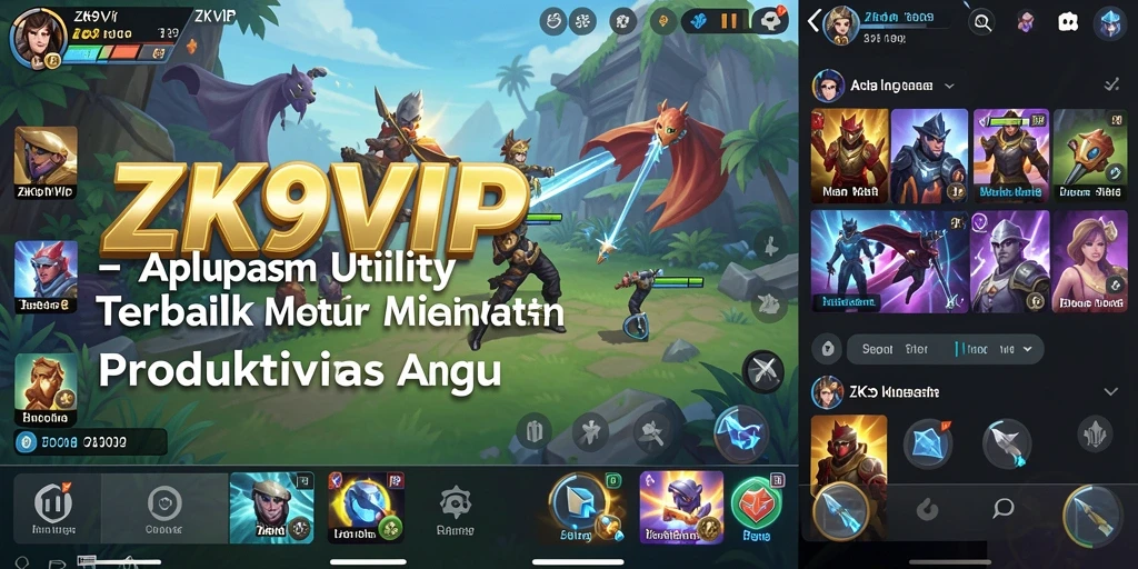 Screenshot ZK9VIP menampilkan antarmuka yang ramah pengguna dan fitur-fitur canggih.